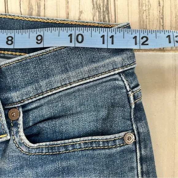 7 For All Mankind Dojo Tailorless Bootcut Flare Jean w/ Embroidered Back Pockets - Picture 13 of 16